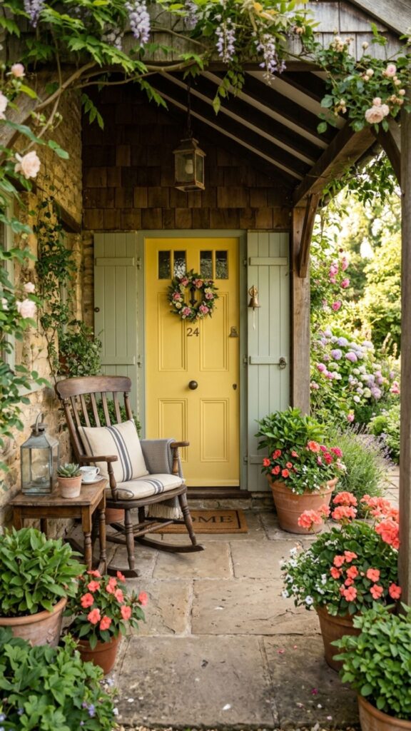 1. Paint the Front Door a Bold, Cheerful Color