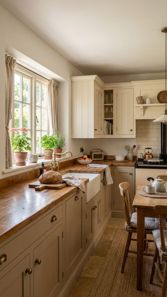1. Soft Neutral Kitchen Cabinets