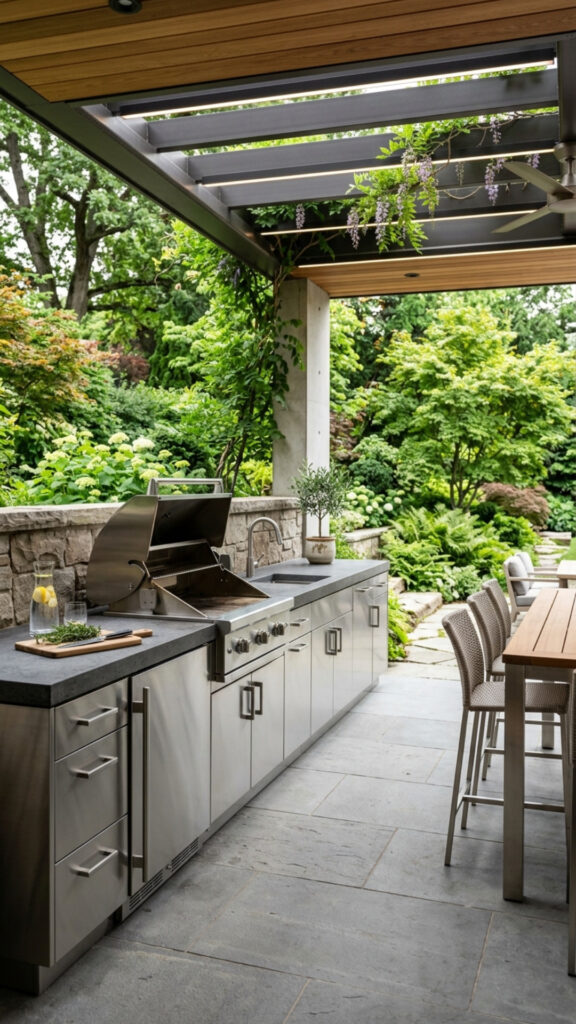 1. Stainless Steel Base Cabinets for Weatherproof Storage