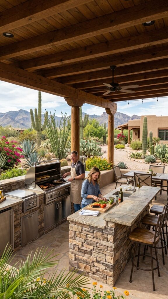 1. Start With a Shaded Cooking Zone