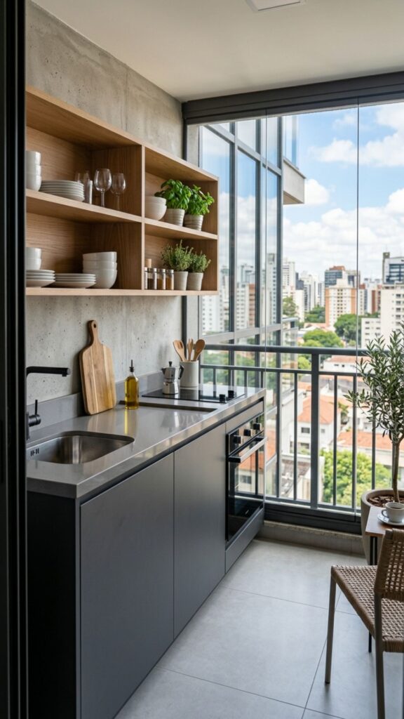 1. Start With a Simple One-Wall Kitchen