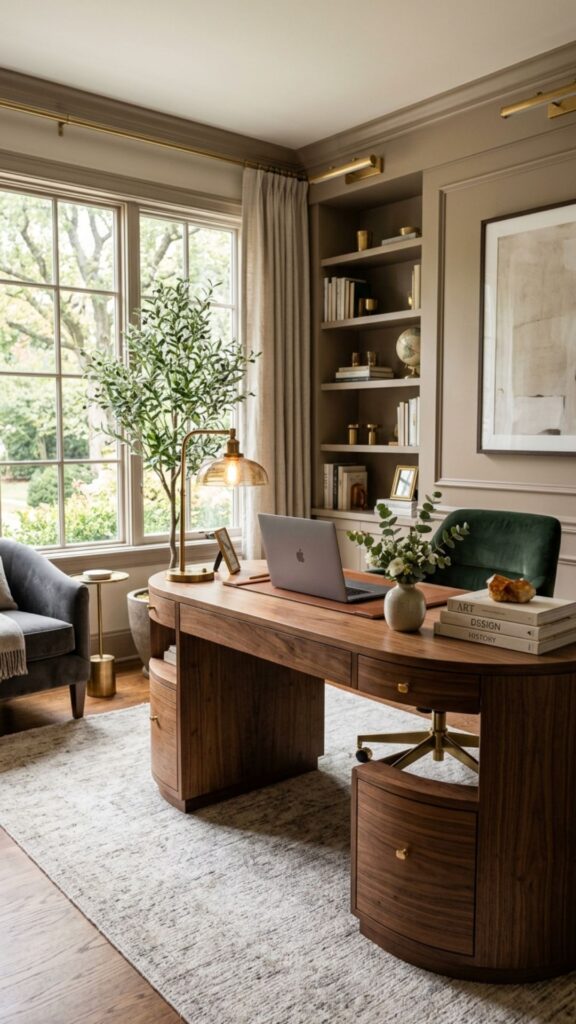 1. Start With an Elegant Statement Desk