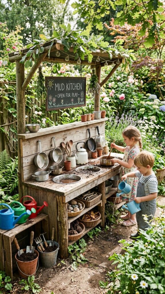 1. The Classic Mud Kitchen