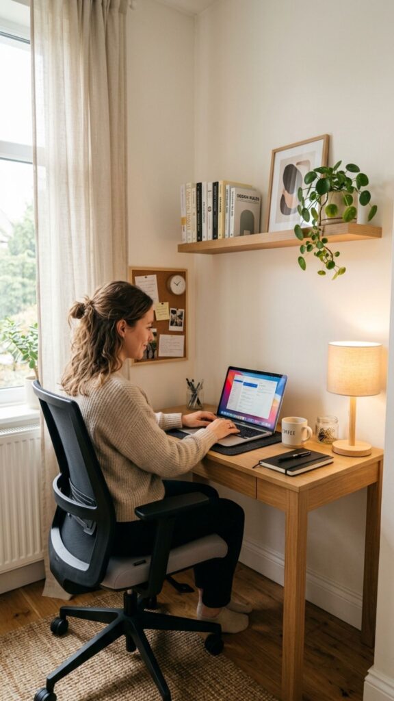 1. Turn an Empty Corner Into a Compact Office