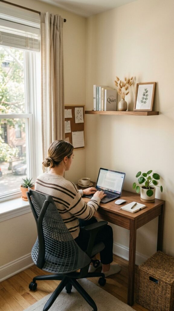 1. Turn an Empty Corner Into a Small Office