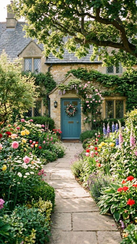 10. A Flower-Lined Walkway
