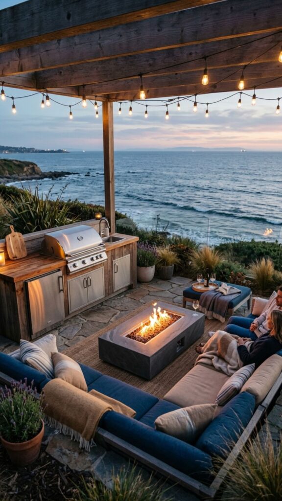 10. Add a Fire Feature for Cool Evenings