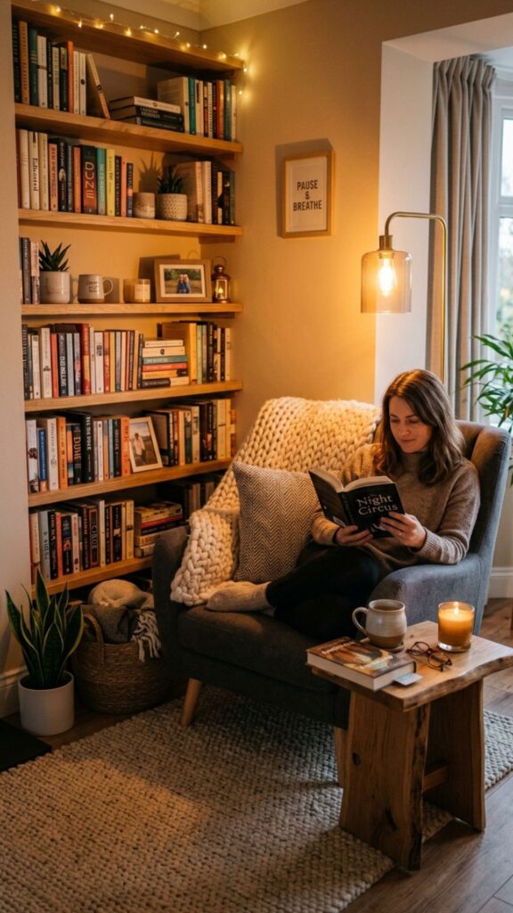 10. Build a Comfortable DIY Reading and Break Area