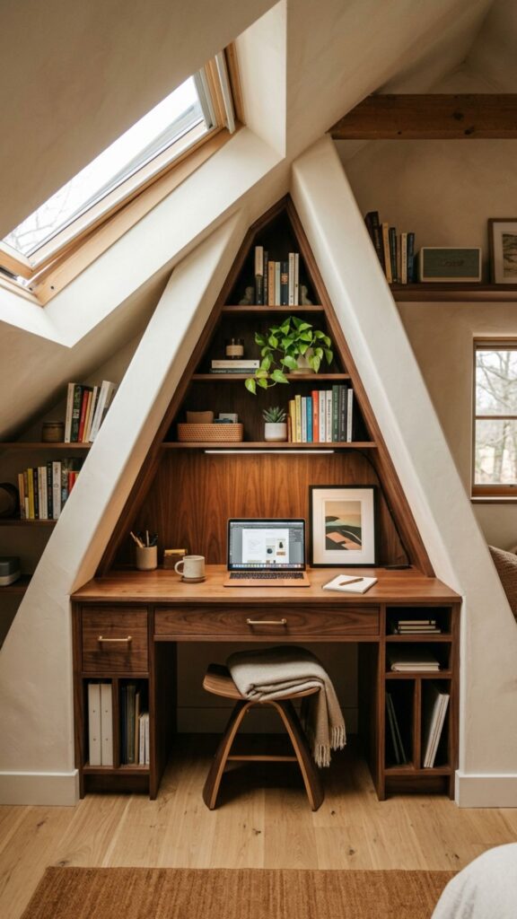 10. Build a Desk Between Two Sloped Walls