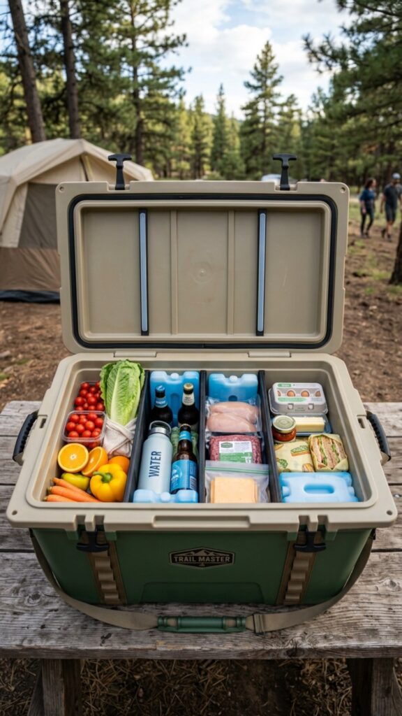 10. Cooler with Dedicated Food Zones