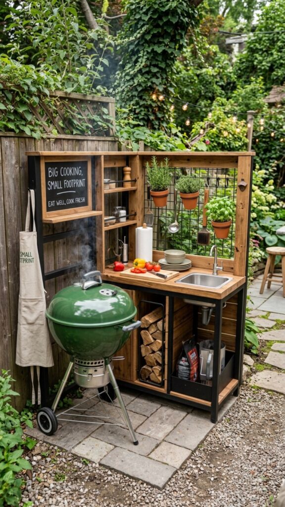10. Corner Nook Design — Big Cooking, Small Footprint