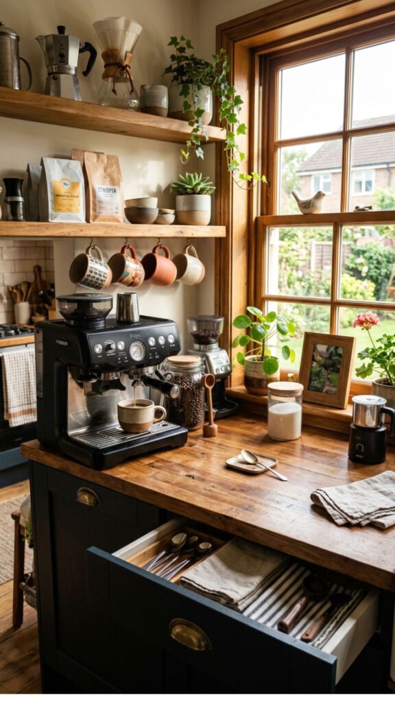 10. Create a Window-Focused Coffee Station