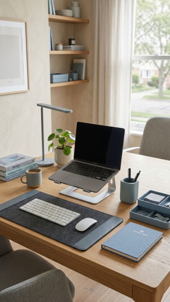 10. Create an Organized Desk with Matching Accessories