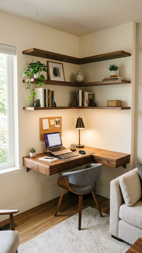 10. Define the Office With an Accent Wall
