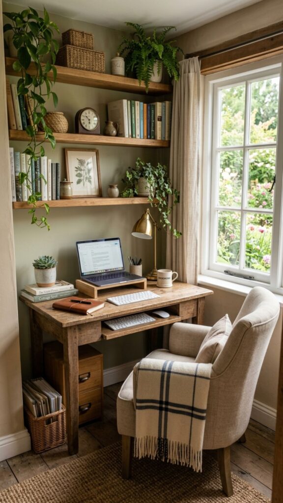 10. Design a Small Cottage Office Corner