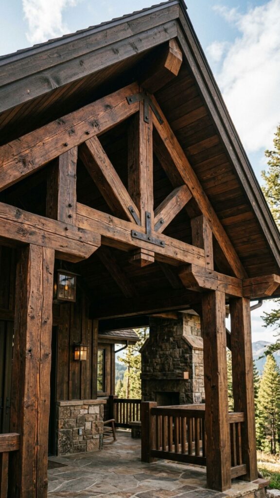 10. Exposed Timber Truss Gable