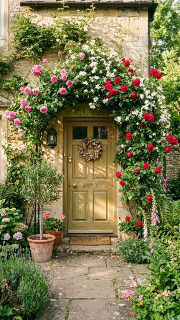 10. Frame the Door With Climbing Vines