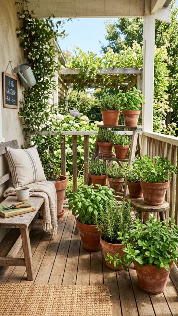 10. Grow a Fragrant Herb Corner