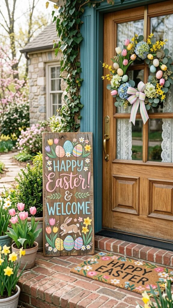 10. Hang a Personalized Welcome Sign