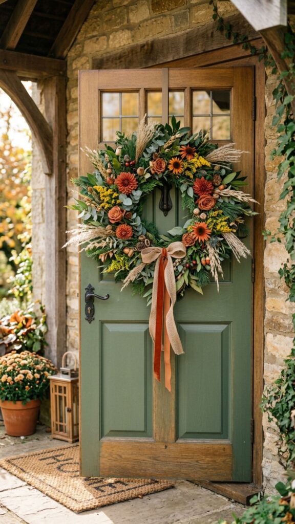 10. Hang a Seasonal Wreath