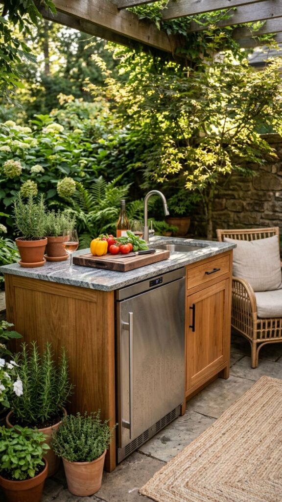 10. Incorporate a Small Under-Counter Fridge