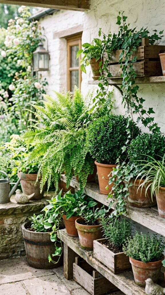 10. Layer in Potted Greenery