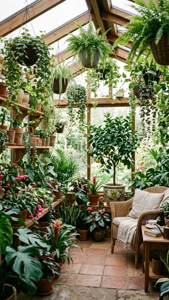 10. Potted Plants and Hanging Greenery