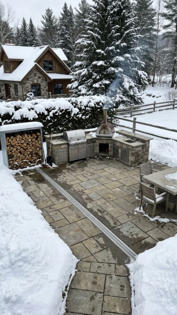 10. Set Up Proper Drainage and Snow Management