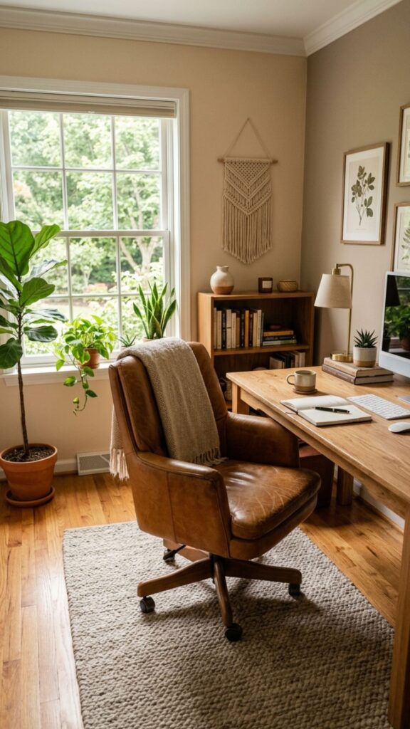 10. Use Leather for Warmth and Texture