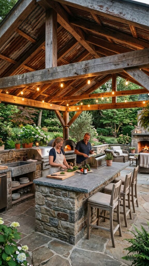 10. Use Weathered Metal Roofing