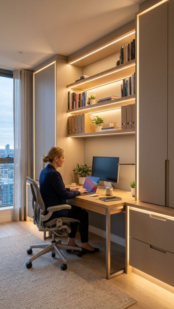 11. Add Built-In Lighting for Better Productivity
