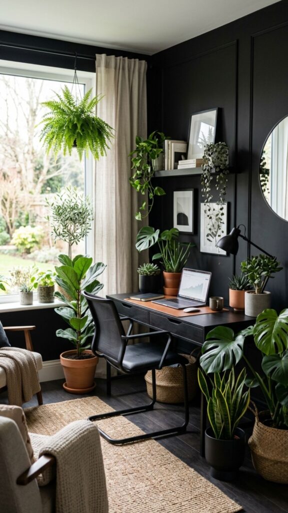 11. Add Green Plants to Soften the Space
