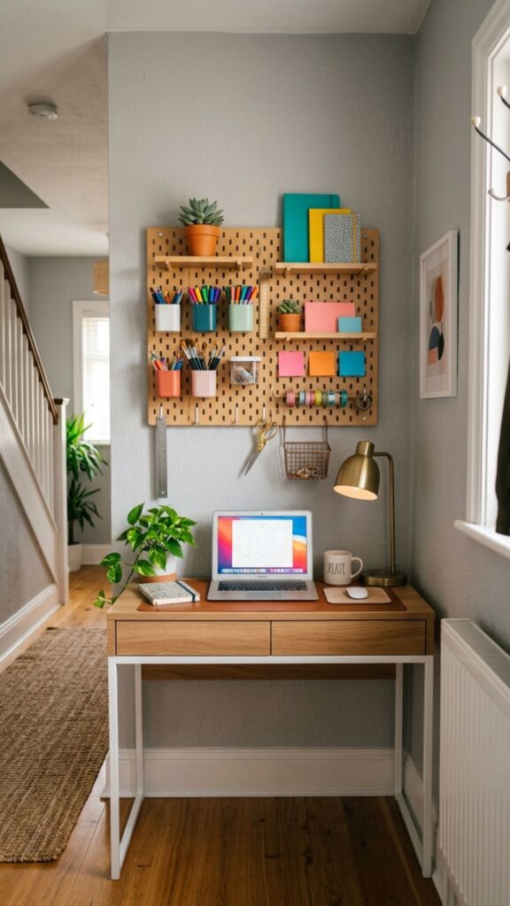 11. Add Pegboard Storage