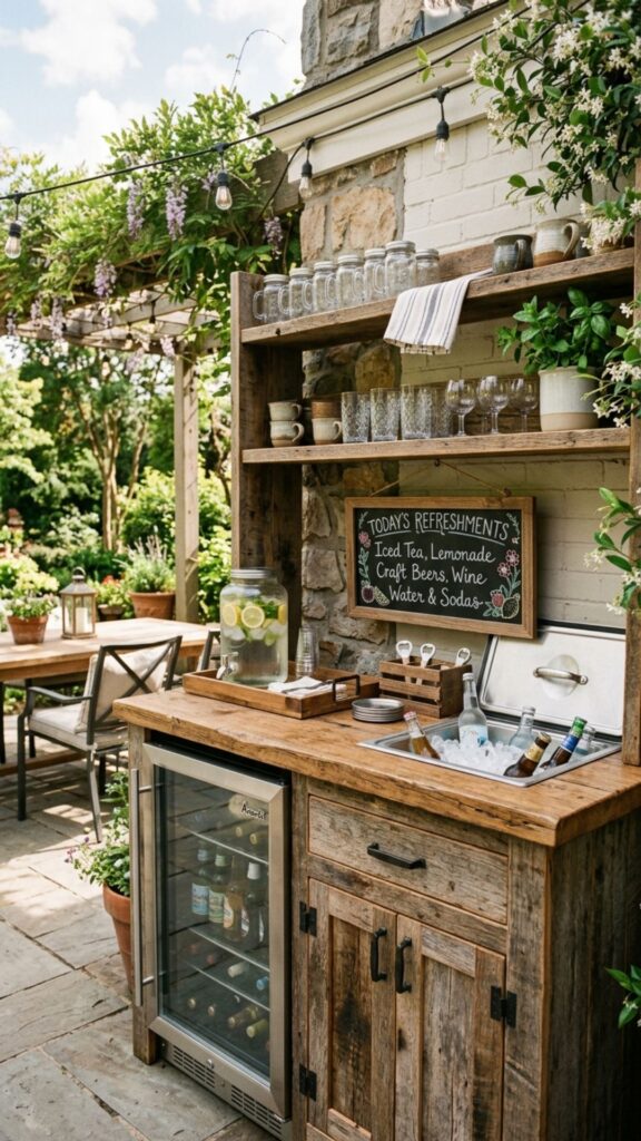 11. Add a Beverage Station with a Built-In Fridge