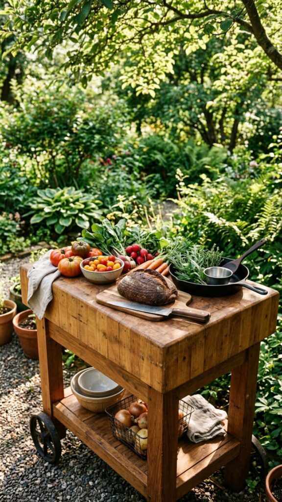 11. Add a Butcher Block Prep Cart