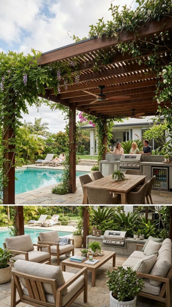 11. Add a Pergola or Shade Structure