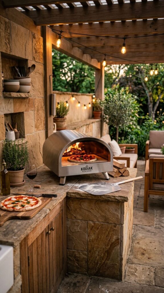11. Add a Pizza Oven in a Small Footprint