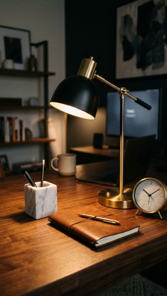 11. Add a Statement Desk Lamp