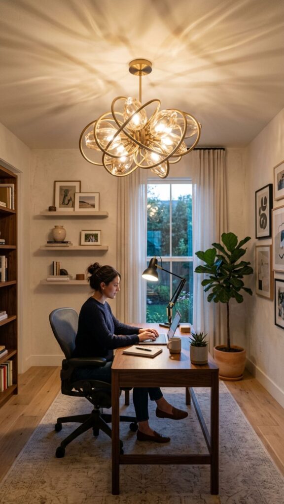 11. Add a Statement Pendant or Chandelier