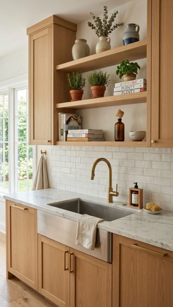 11. Cabinets With Open Display Sections