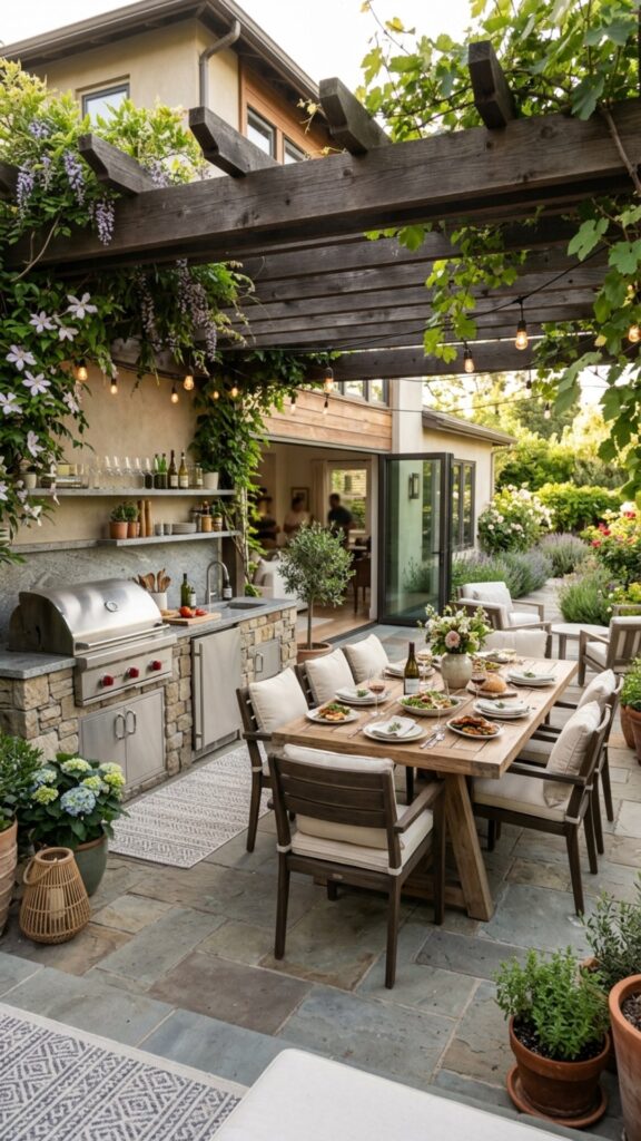 11. Cover It All With a Pergola or Roof