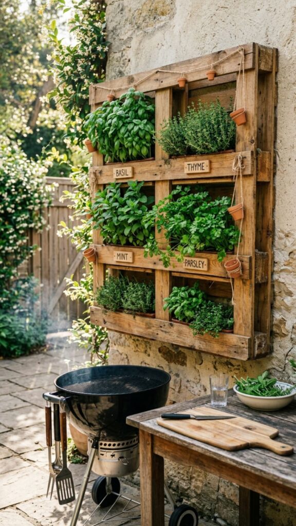 11. Craft a Herb Garden Wall