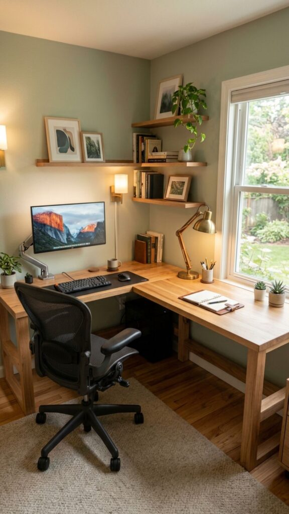 11. Create a Corner Elevated Workstation