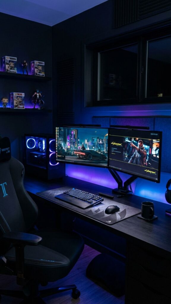 11. Create a Dark Gaming and Work Combination Setup