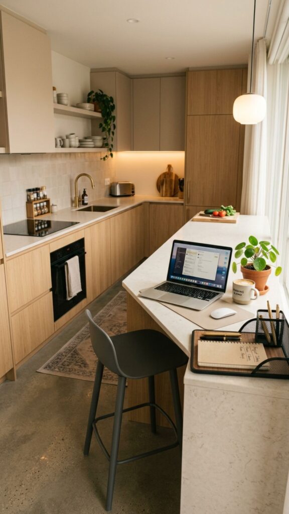 11. Extend the Kitchen Counter Into a Workspace