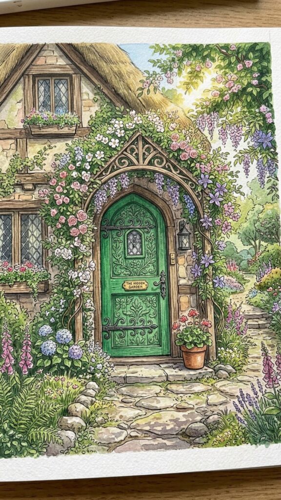 11. Frame the Entrance With Climbing Vines