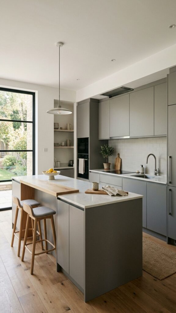 11. Grey Aluminum Cabinets for a Modern Neutral Look