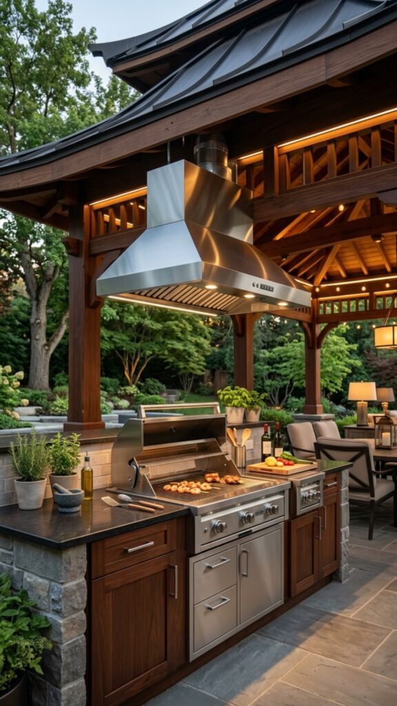 11. Install Proper Ventilation for Covered Grills