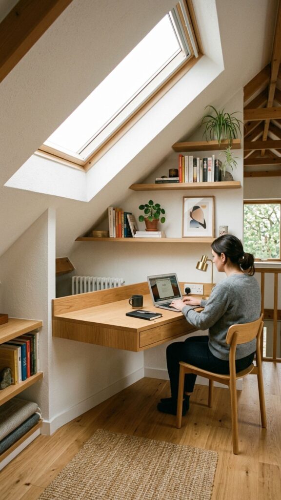 11. Install a Wall-Mounted Desk