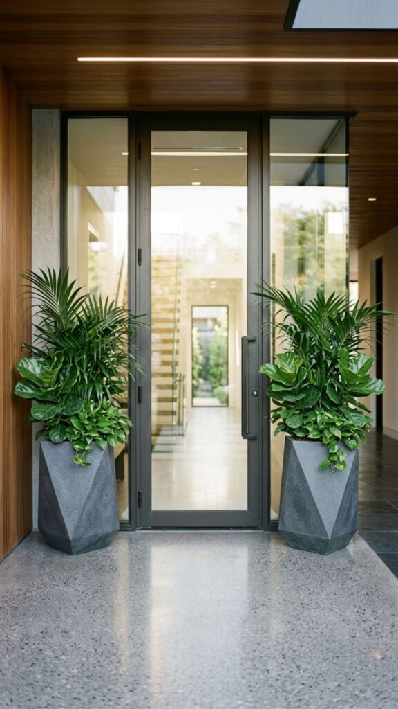 11. Style With Symmetrical Planters